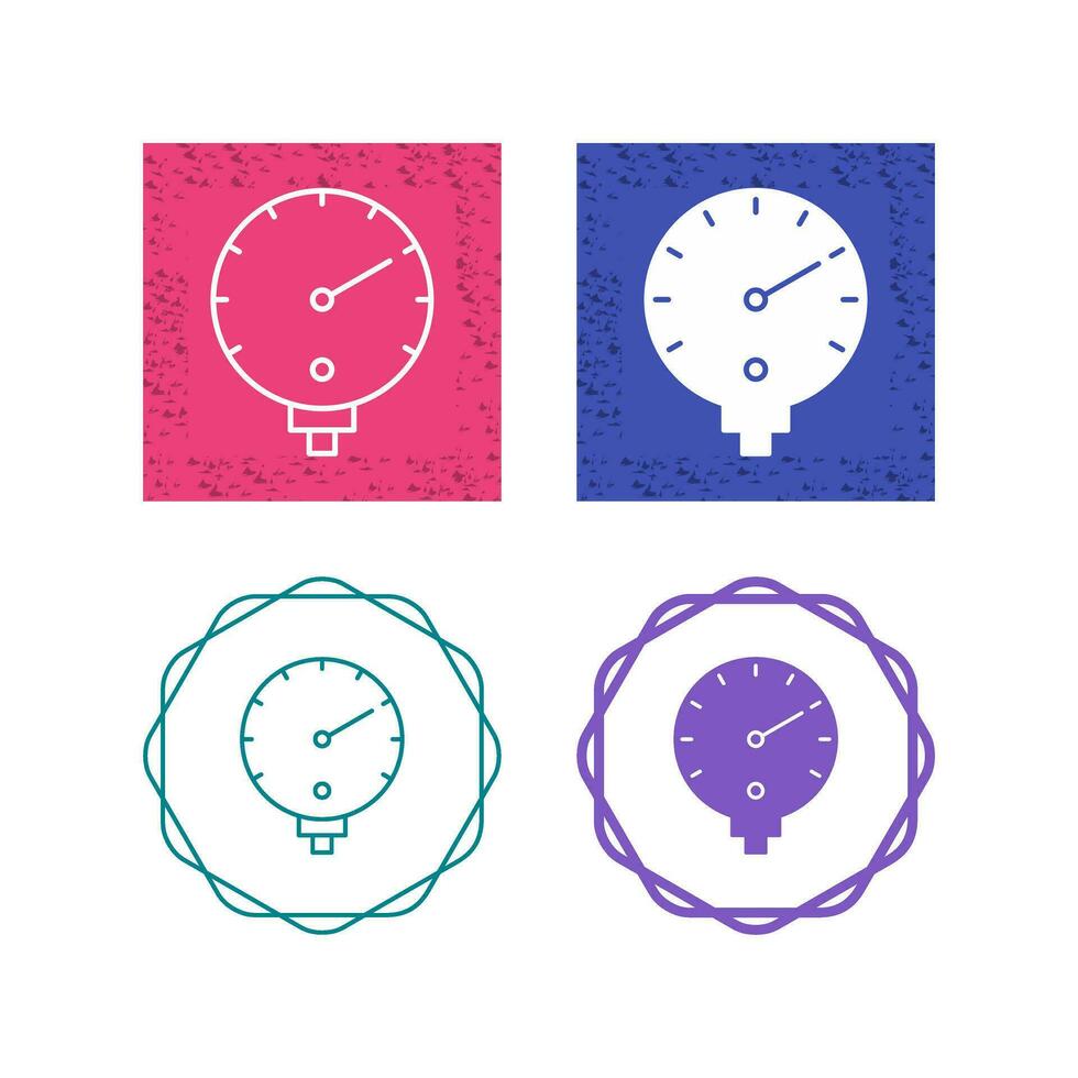 Pressure Gauge Vector Icon