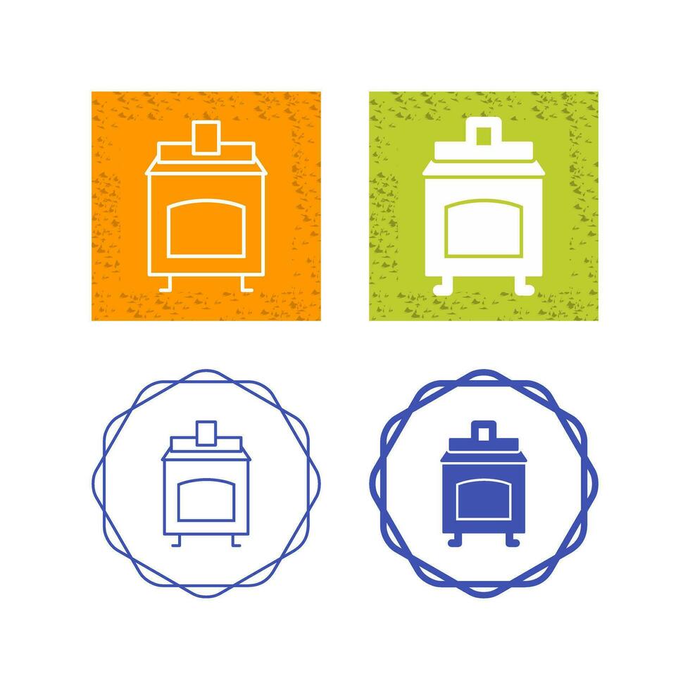 Coal Furnace Vector Icon