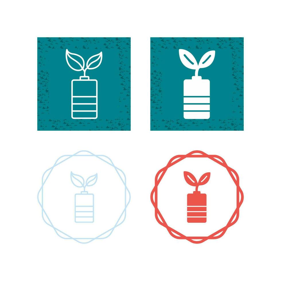 Eco friendly Battery Vector Icon