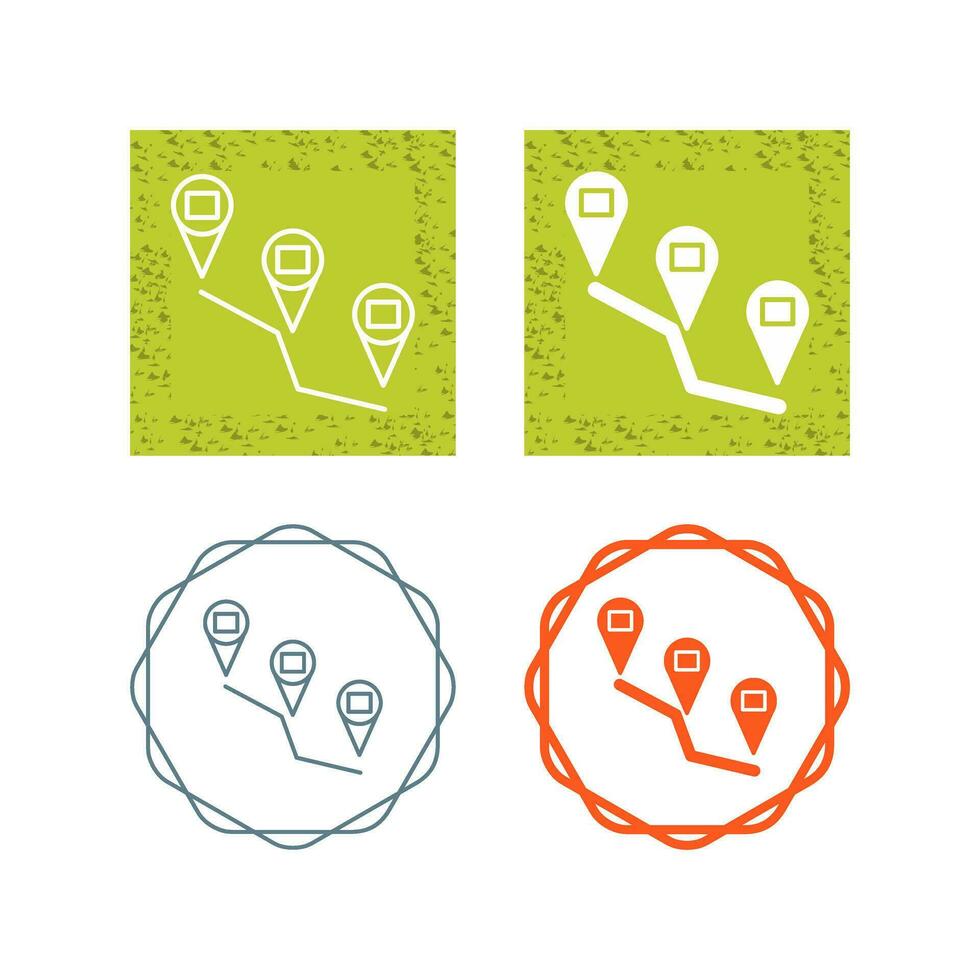 Reaching Destination Vector Icon