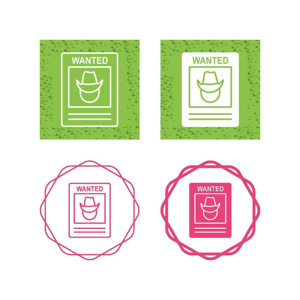 Wanted Poster Vector Icon