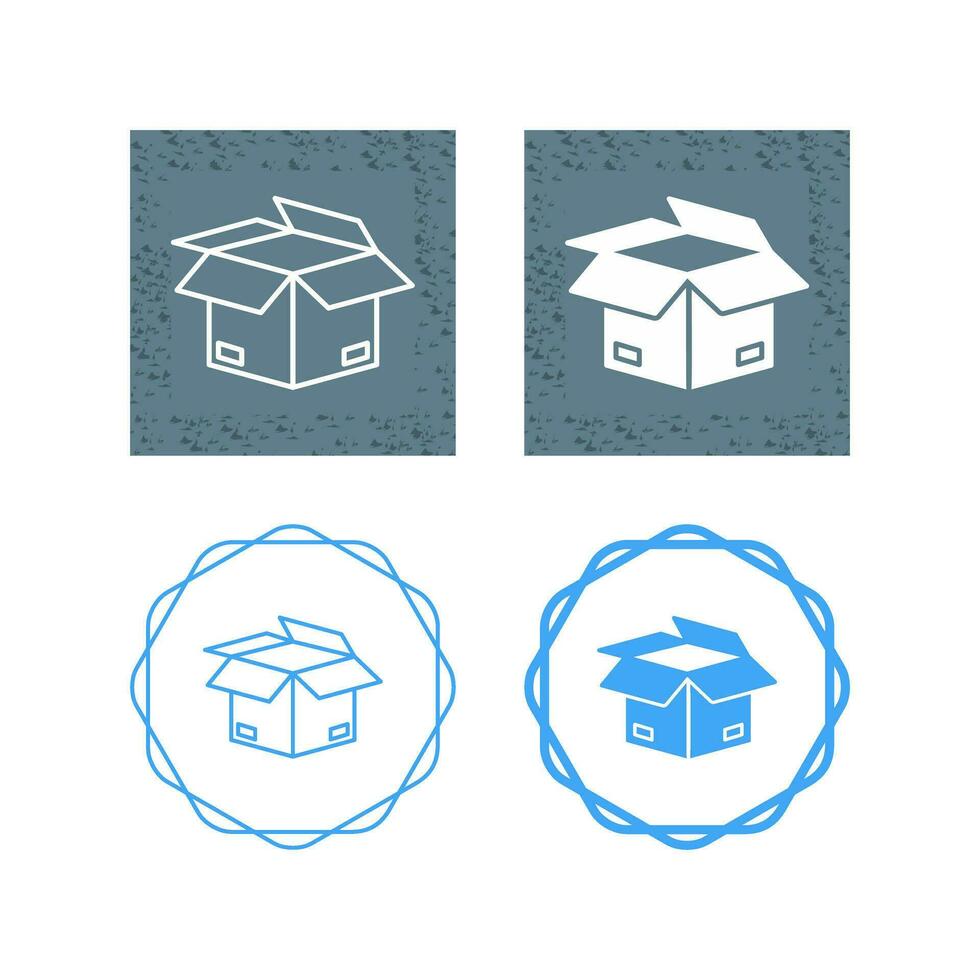 Open Box Vector Icon