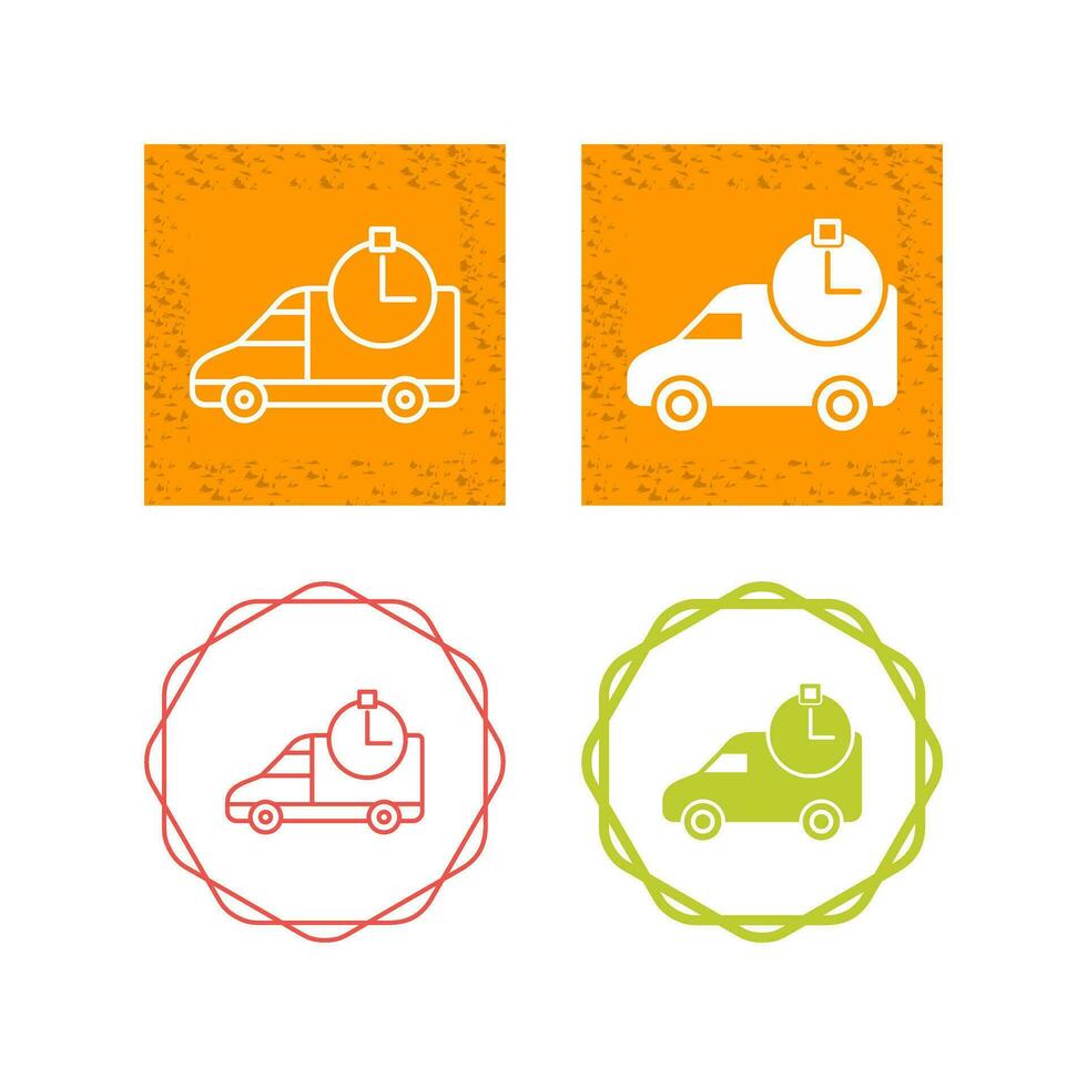 Time Based Delivery Vector Icon