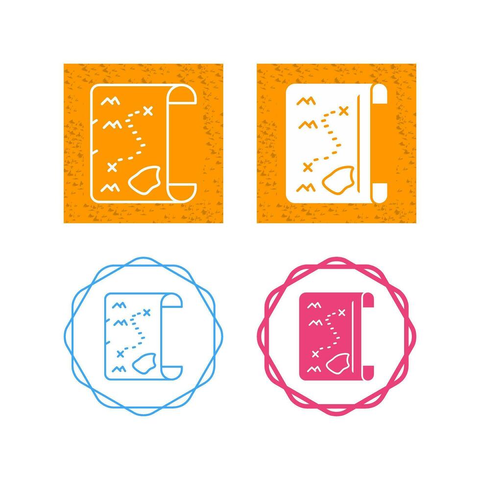 Pirate Map Vector Icon
