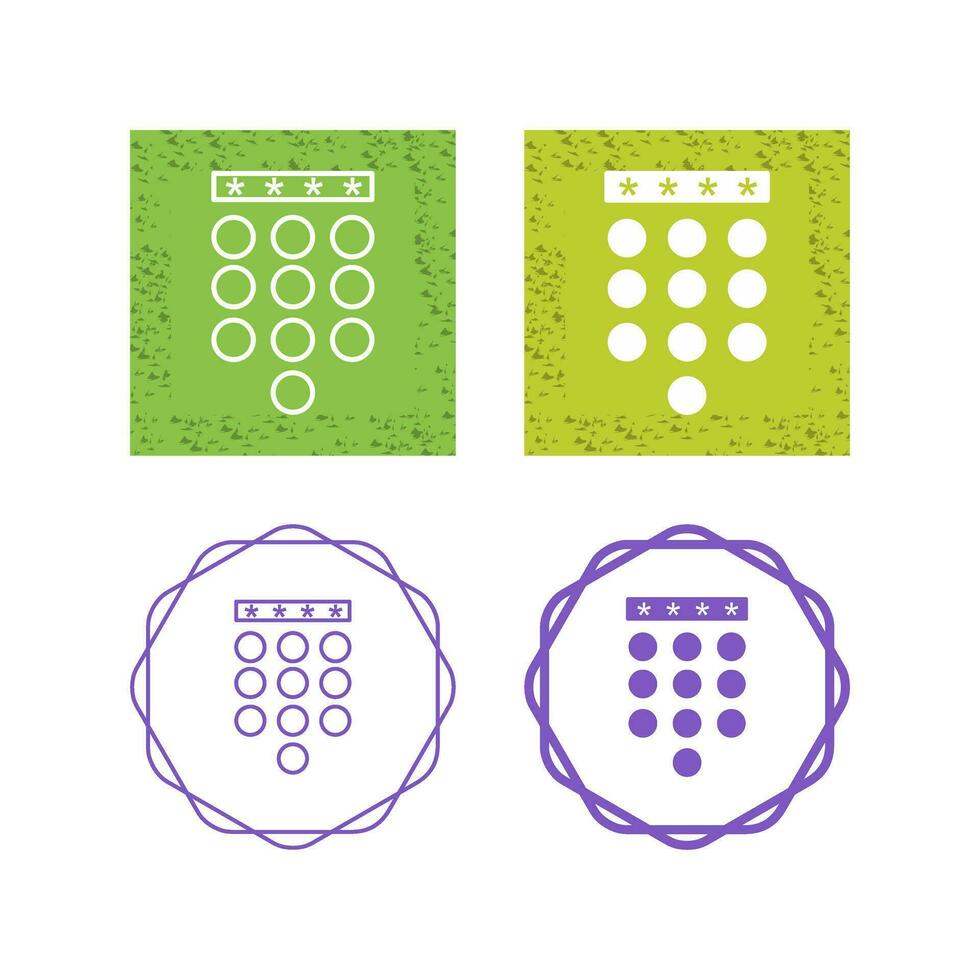 Passcode Lock Vector Icon