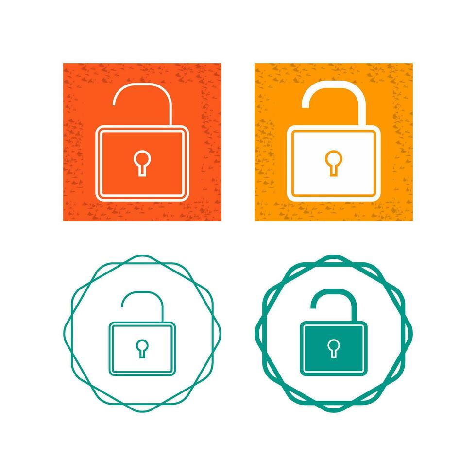 Open Lock Vector Icon Vector Icon