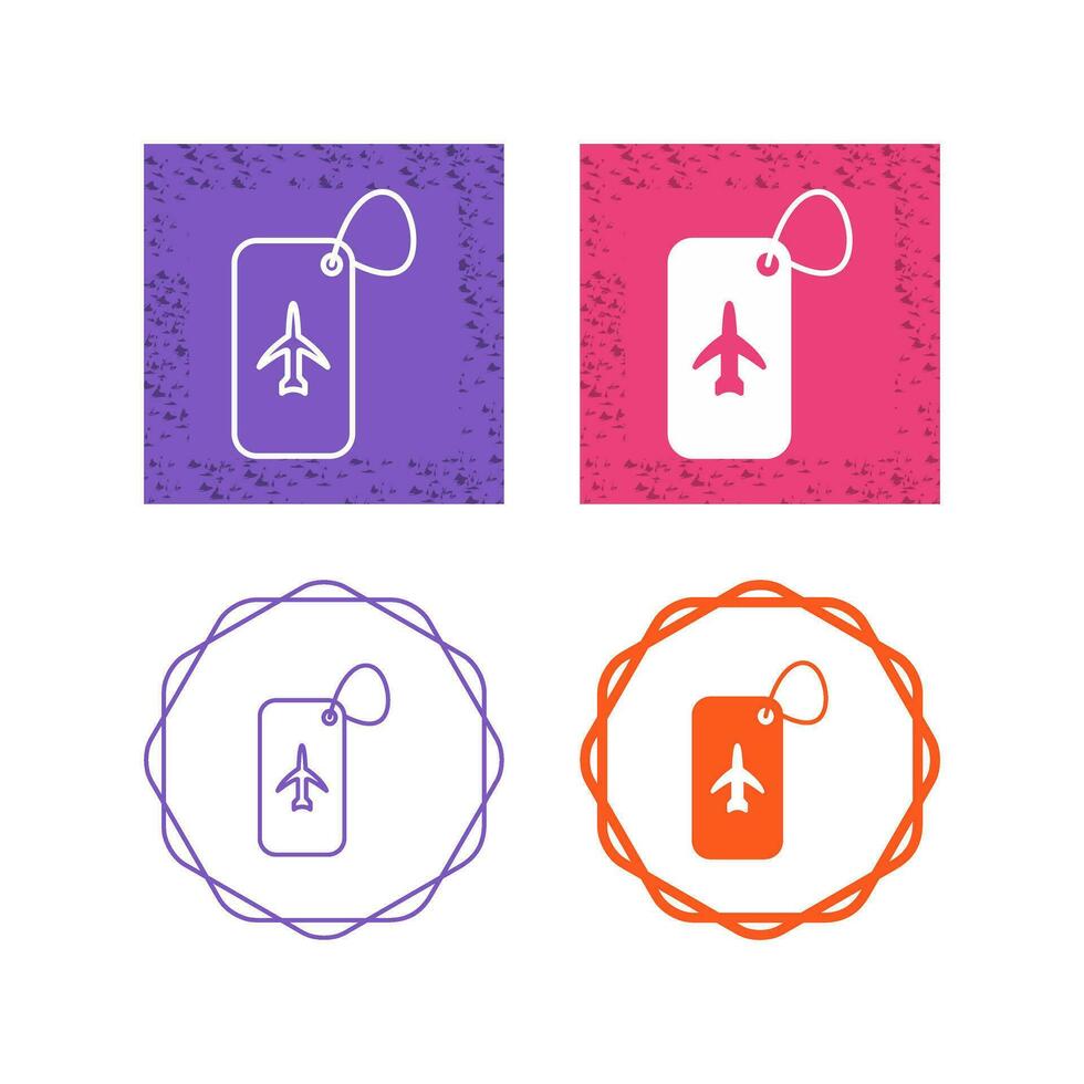 Luggage Tag Vector Icon