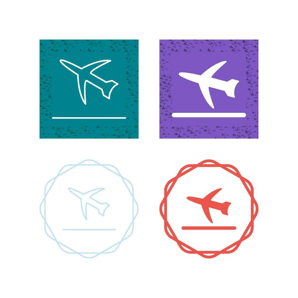 icono de vector de despegue de vuelo