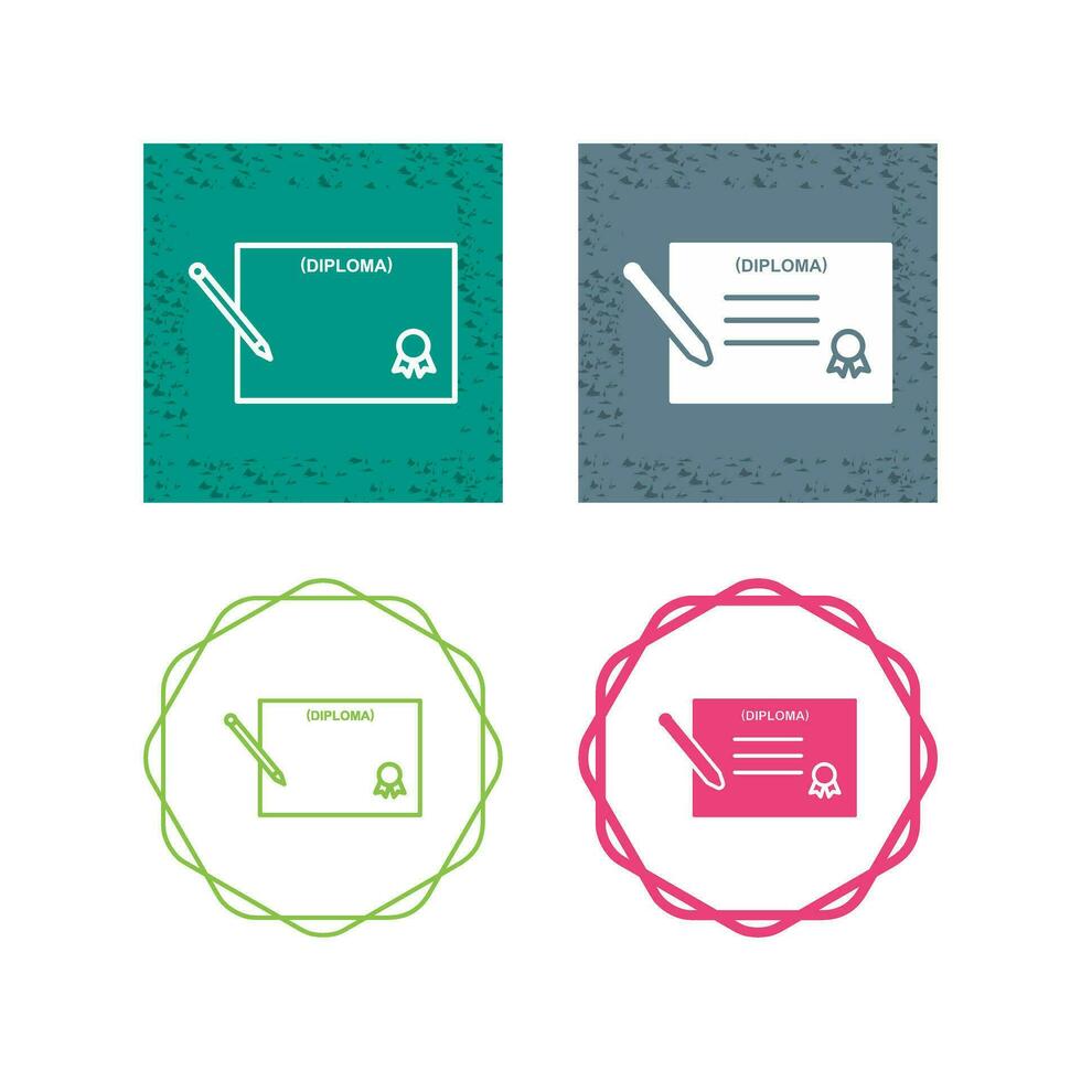 Diploma Vector Icon