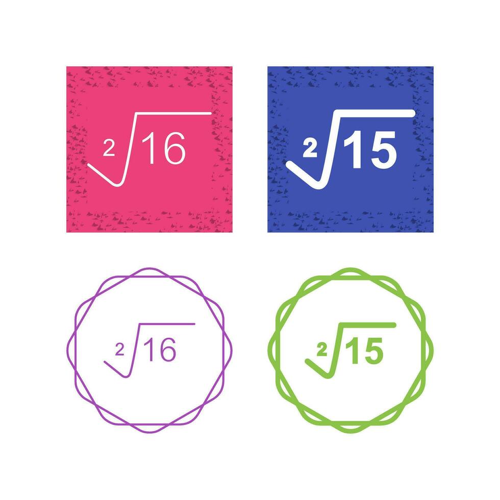 Square Root Vector Icon