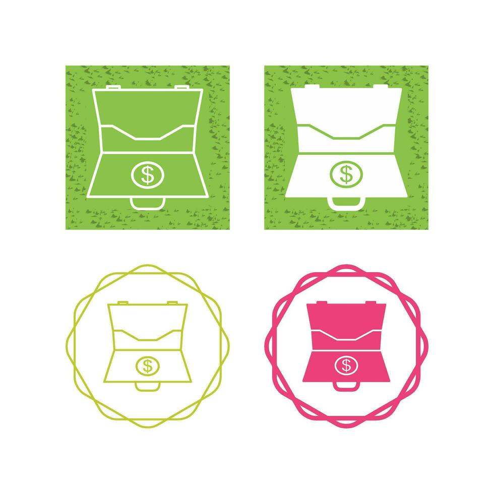 Dollar Briefcase Vector Icon