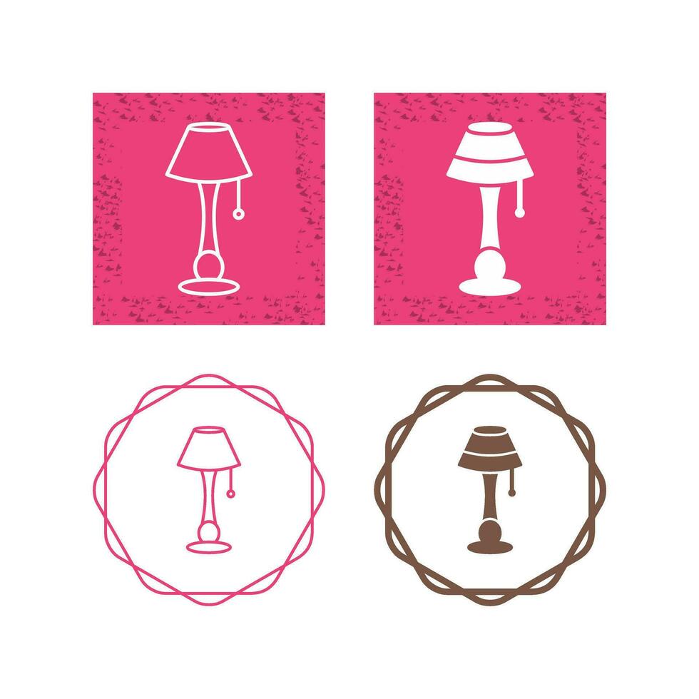 Lamp with stand Vector Icon