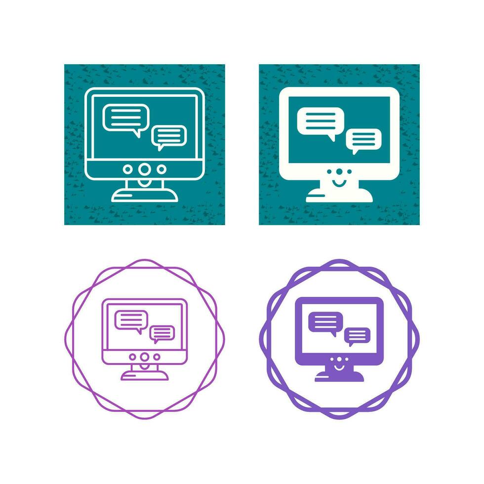 Chat Lcd Vector Icon