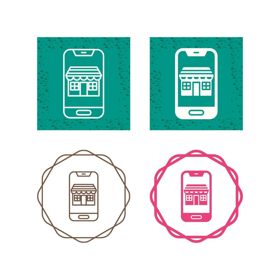 Mobile Store Vector Icon