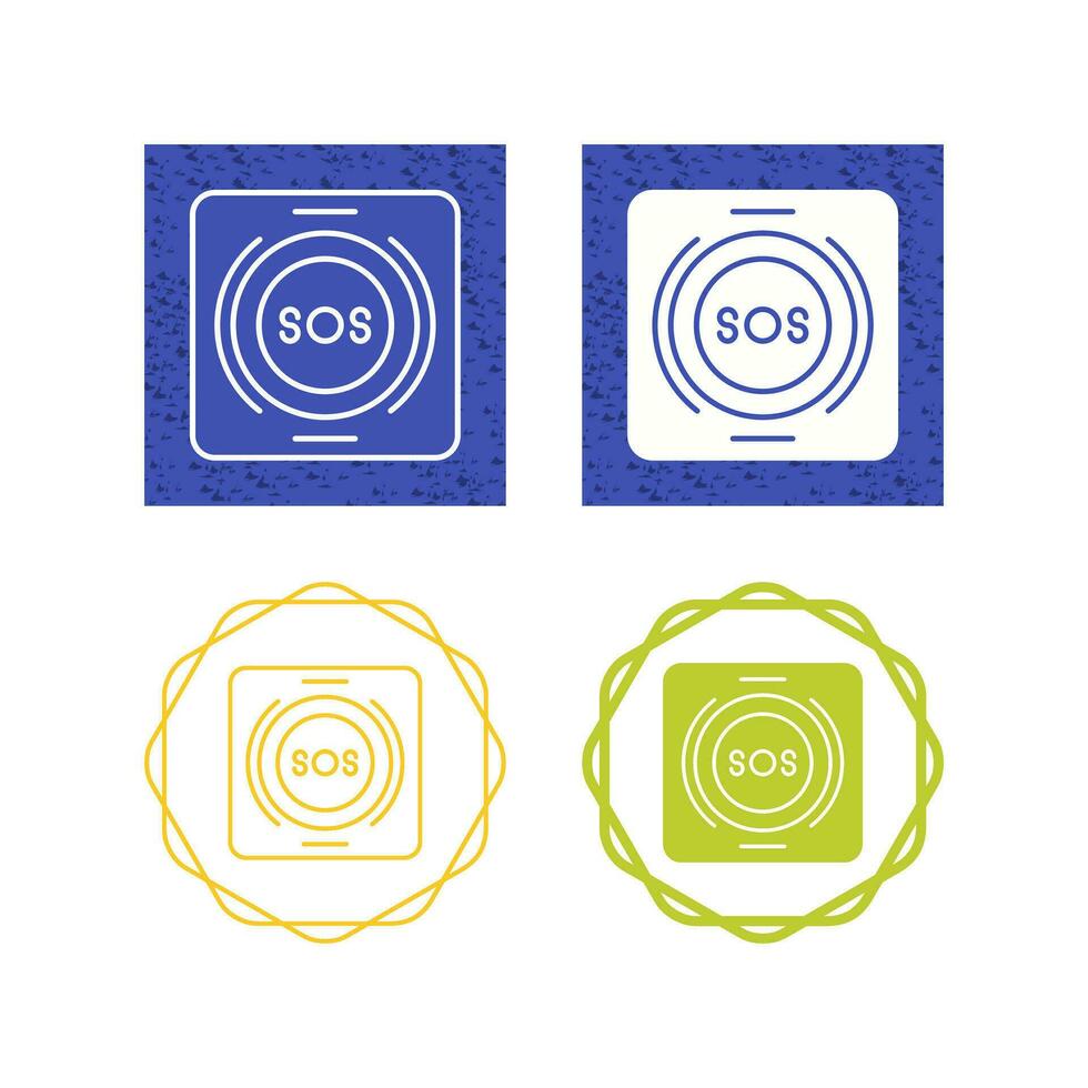 Emergency Button Vector Icon