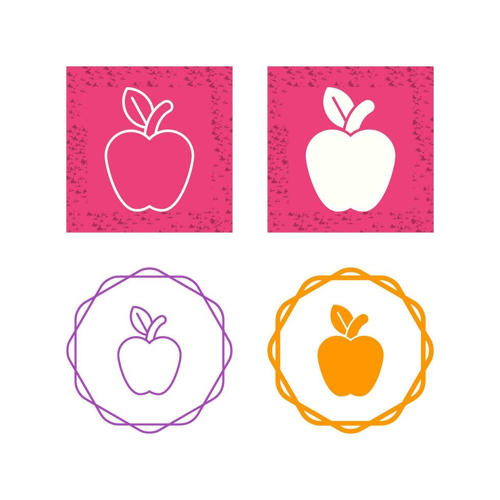 icono de vector de manzana