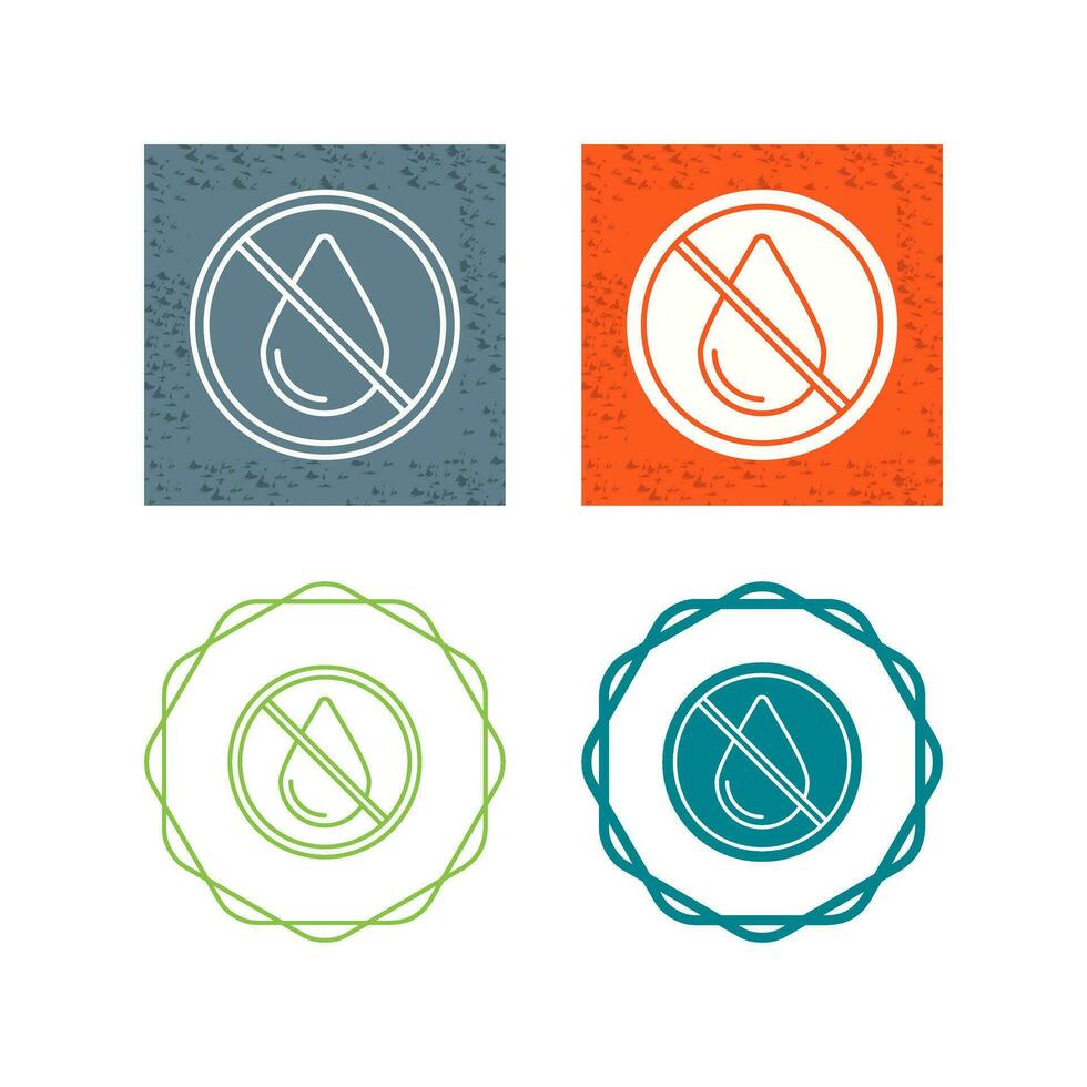 No Water Vector Icon