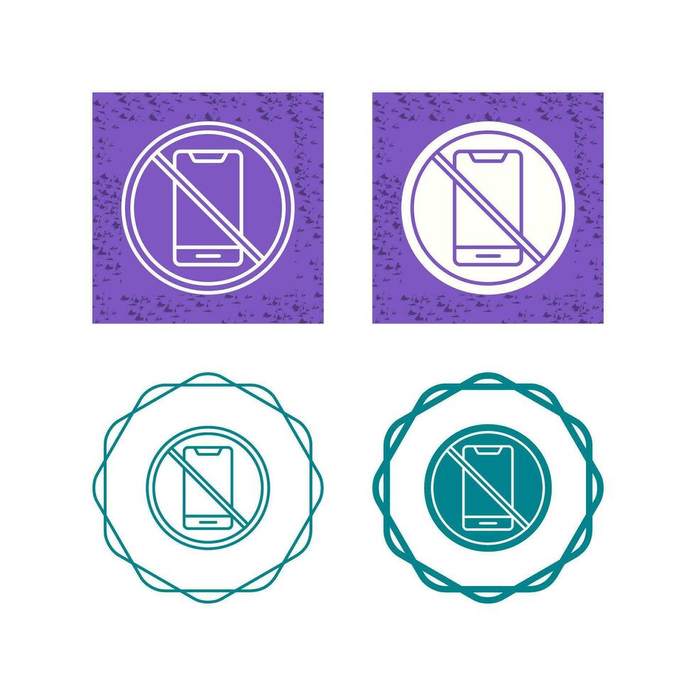No Cell Phone Vector Icon