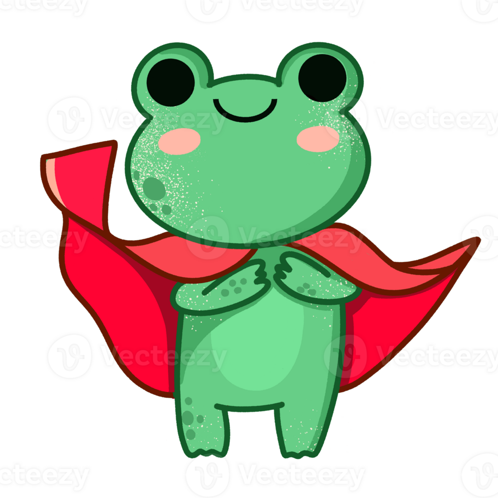 Hero cute Frog png