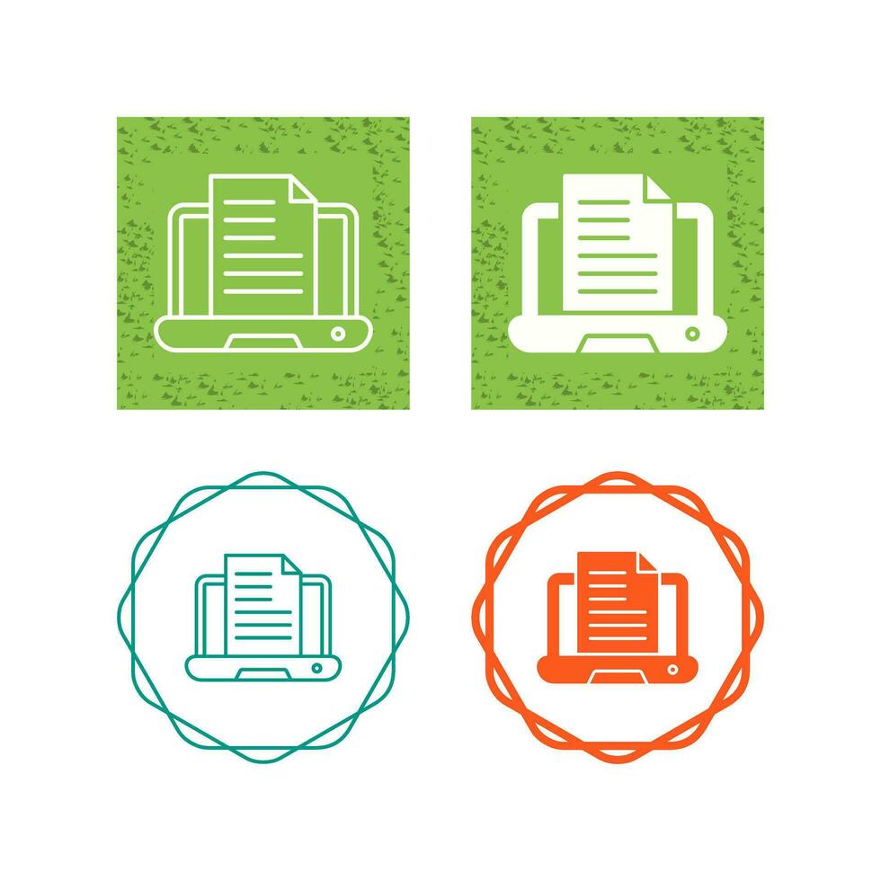 Content Writing Vector Icon