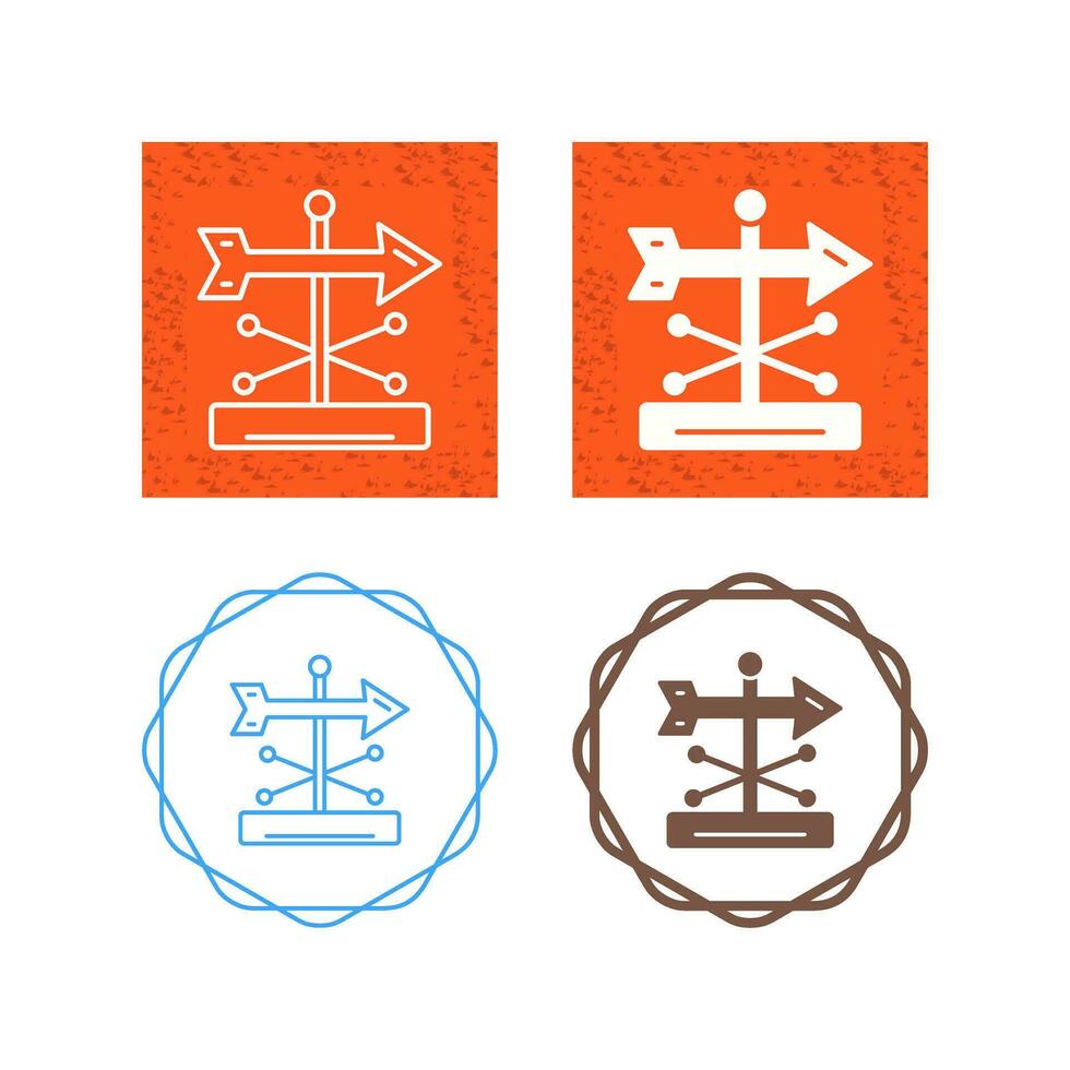 Wind Vane Vector Icon