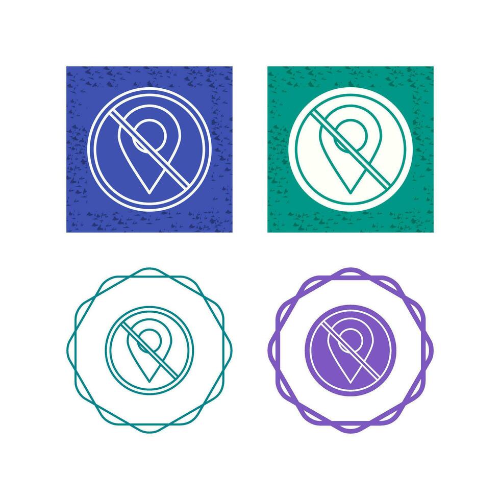 No Gps Vector Icon