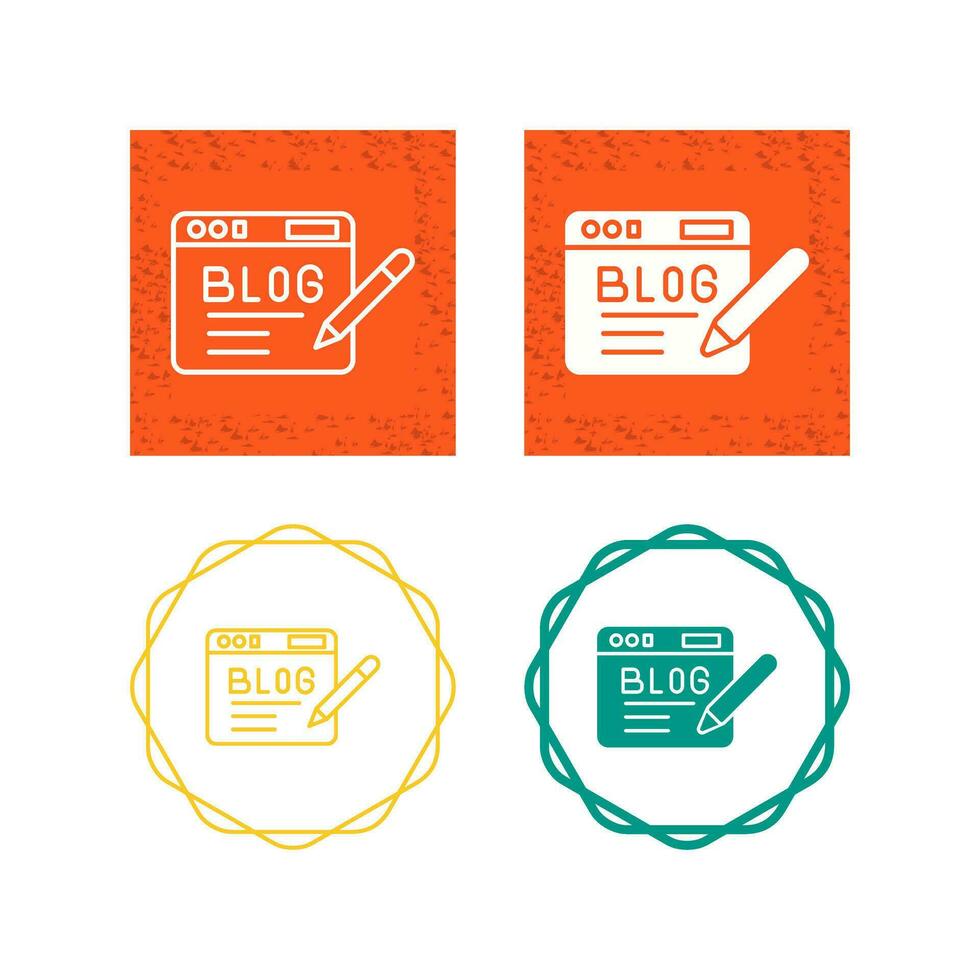 Blog Vector Icon