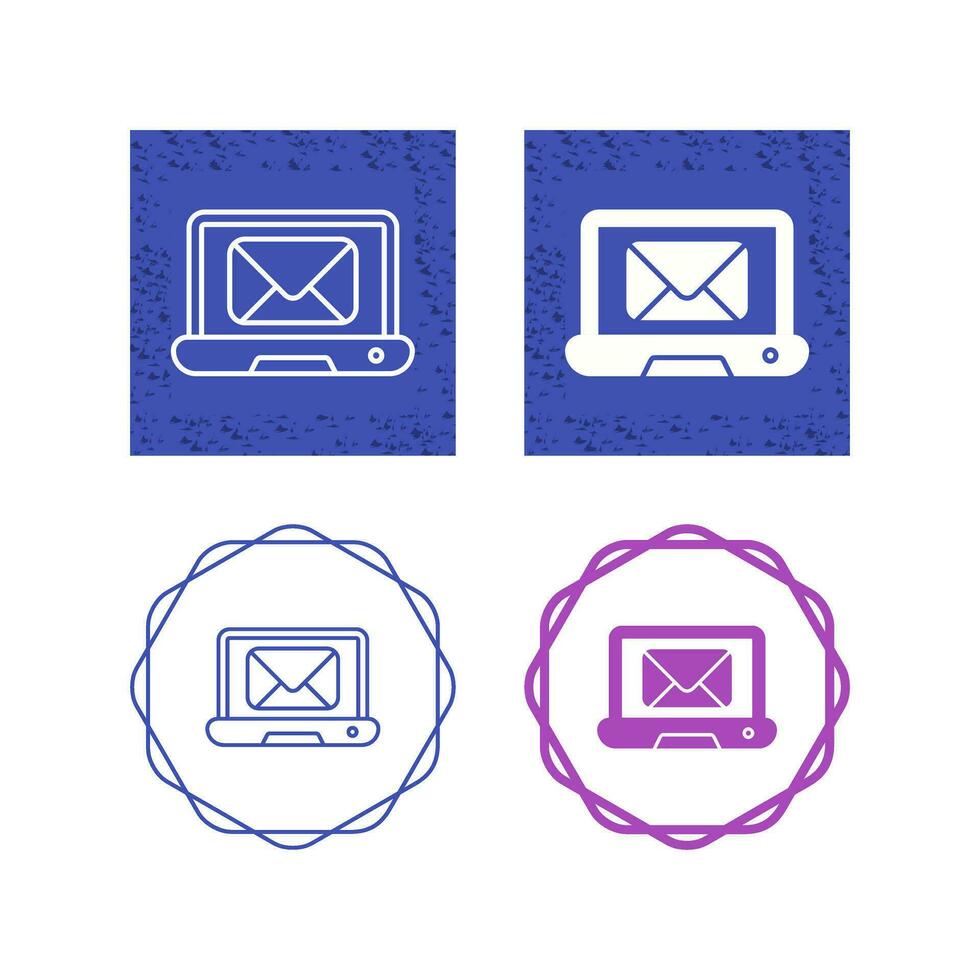 icono de vector de correo portátil