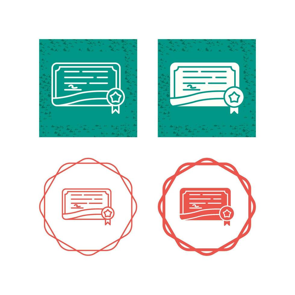 Certificate Vector Icon