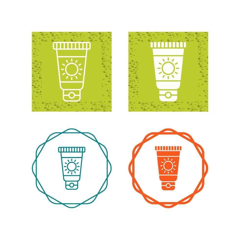 Sun Cream Vector Icon