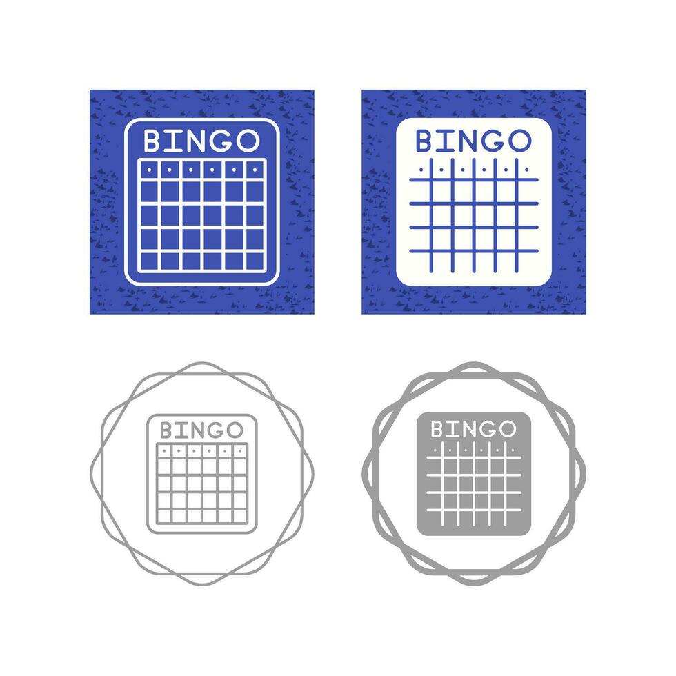 icono de vector de bingo