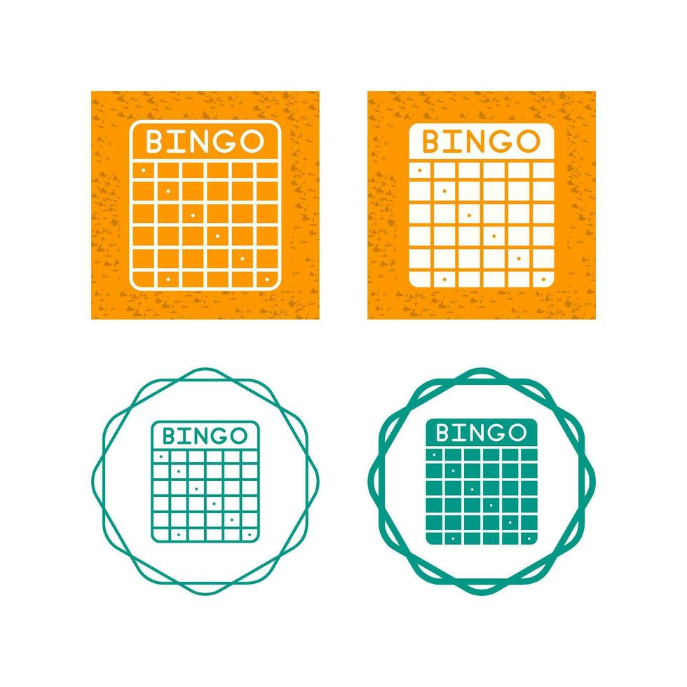 icono de vector de bingo