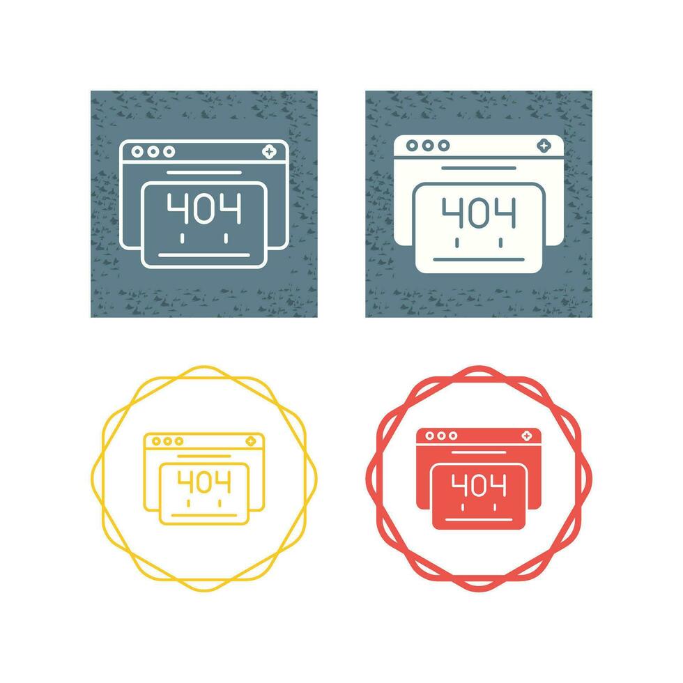 404 Error Vector Icon