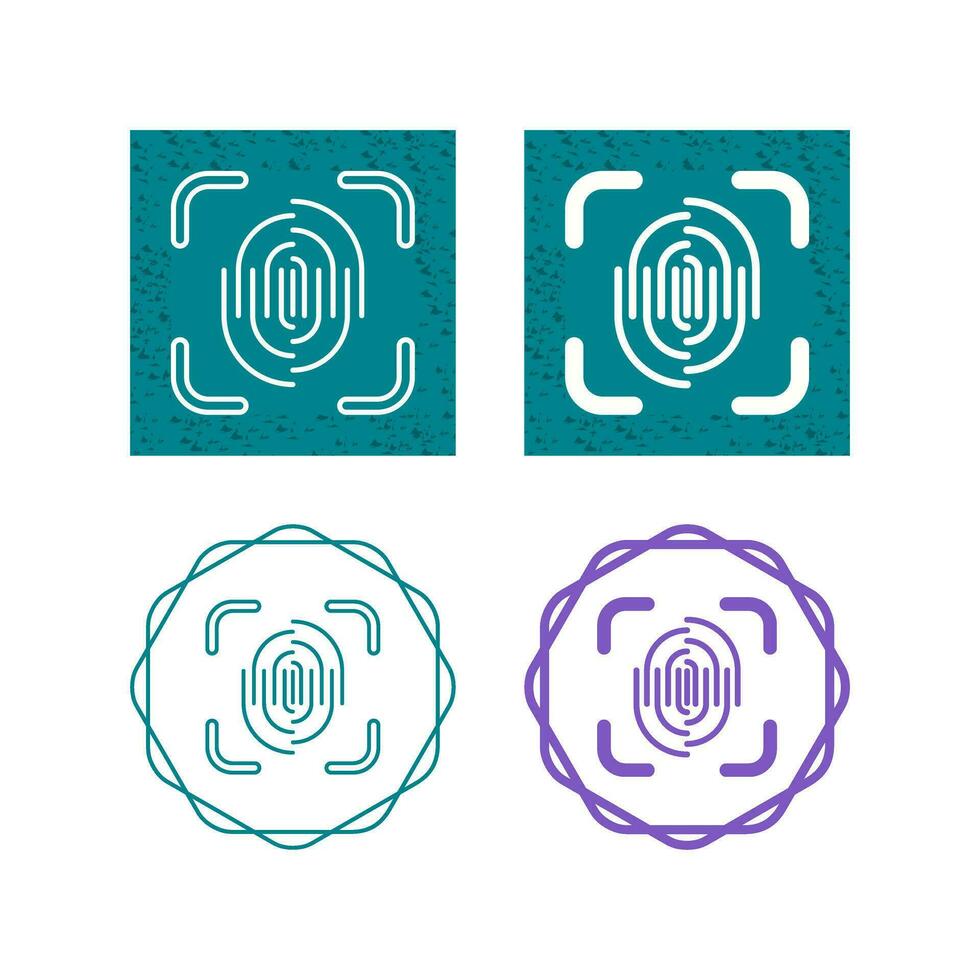 Fingerprint Vector Icon