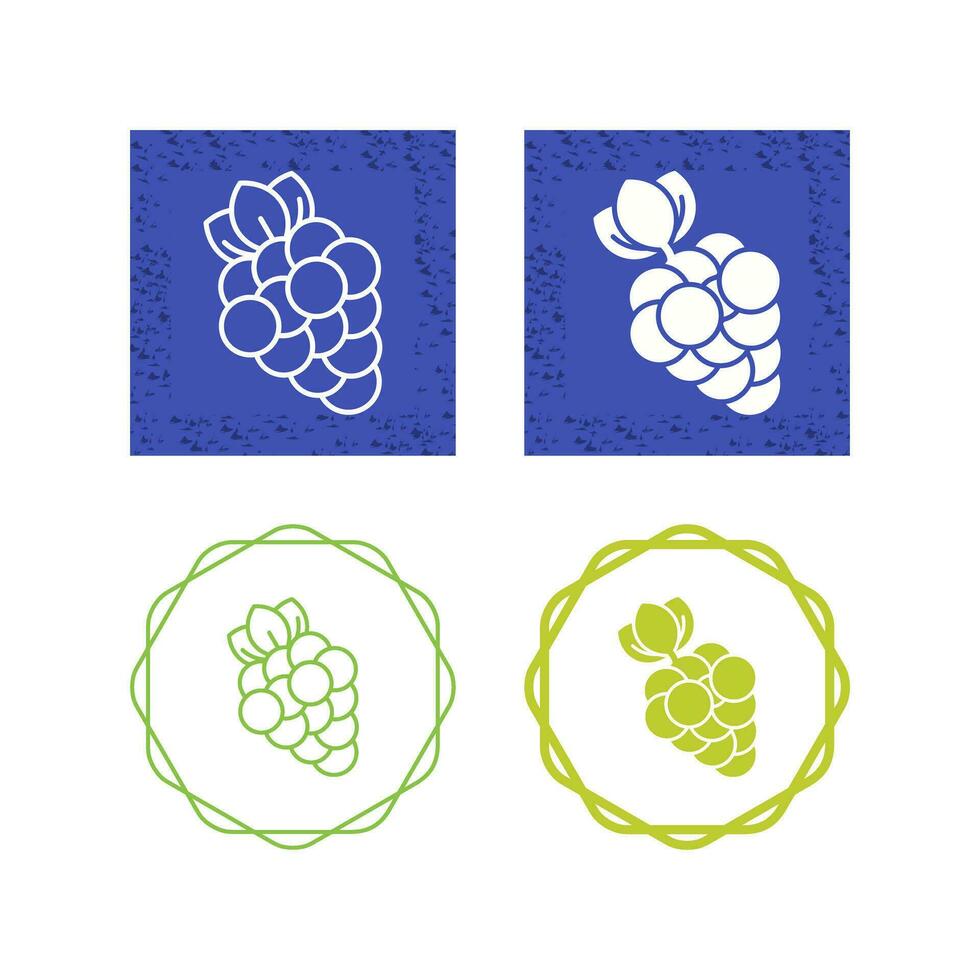 icono de vector de uvas