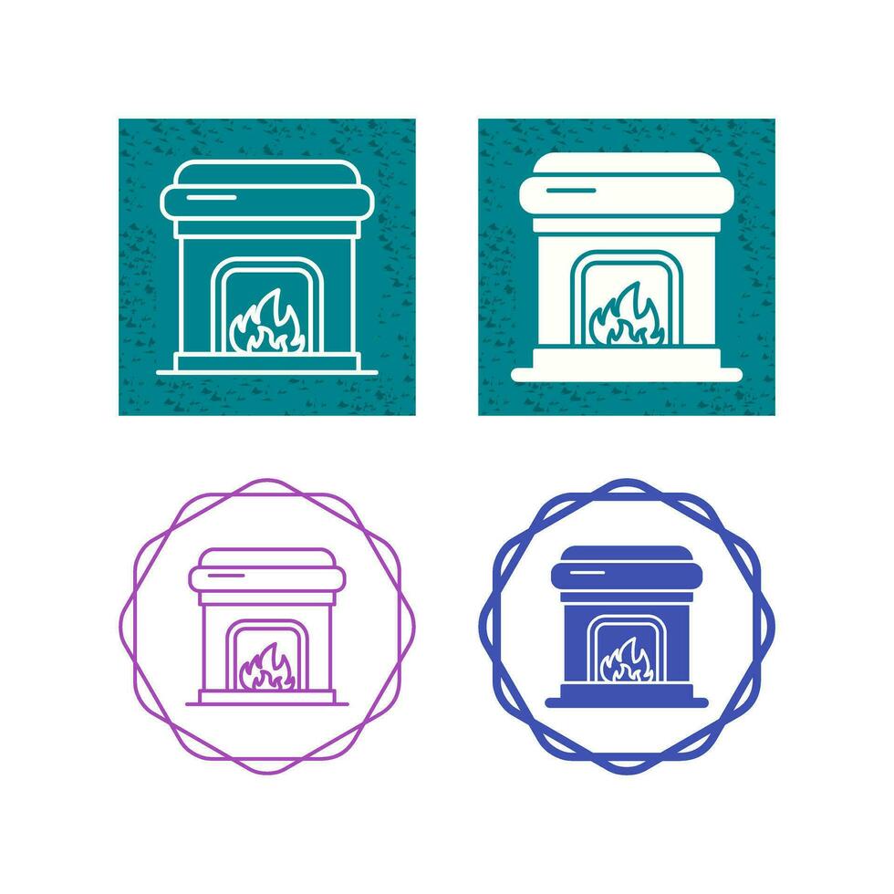 Fireplace Vector Icon