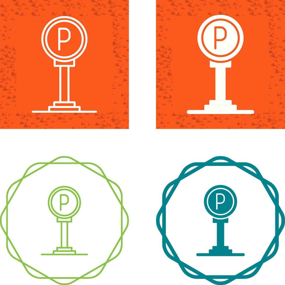 Parking Sign Vector Icon