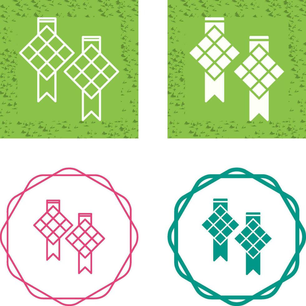 icono de vector de ketupat