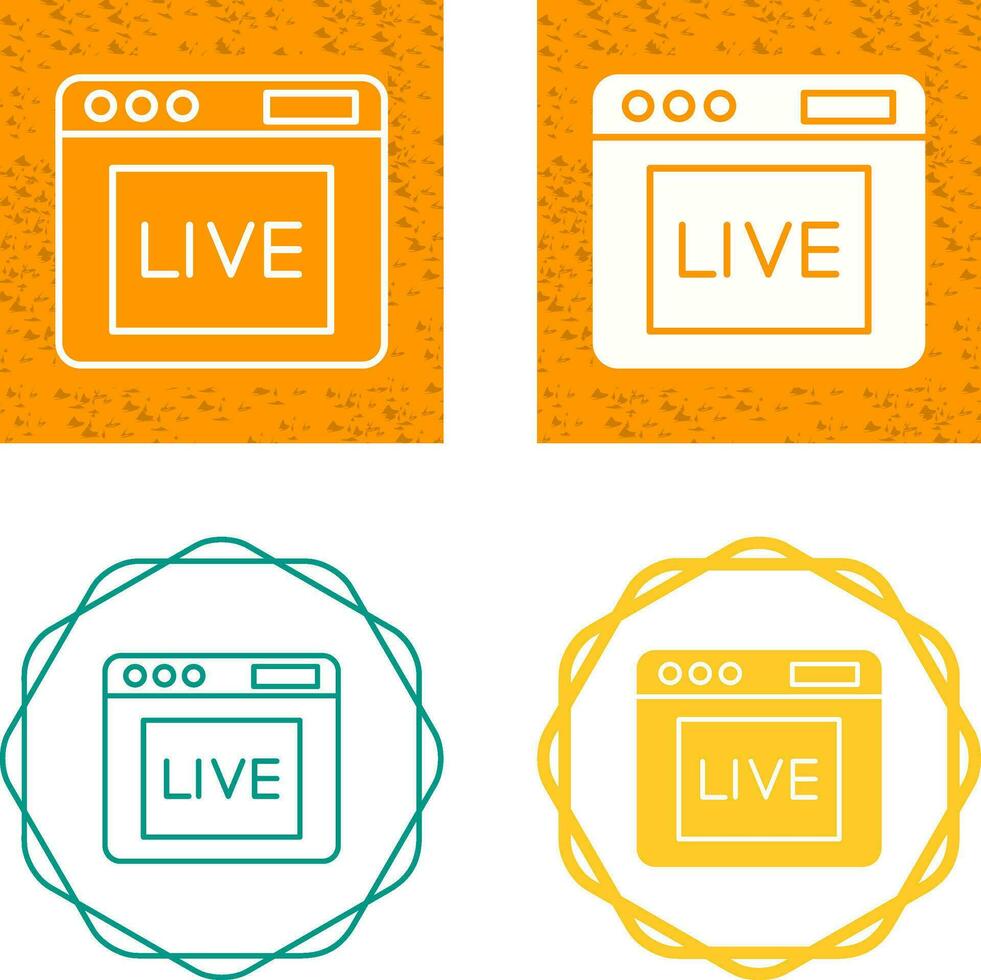 Live Vector Icon