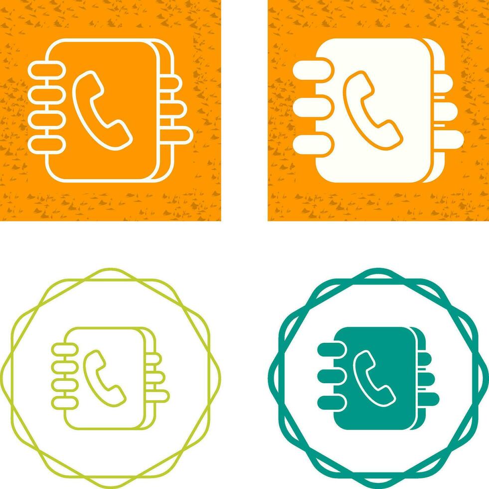 Contact Book Vector Icon