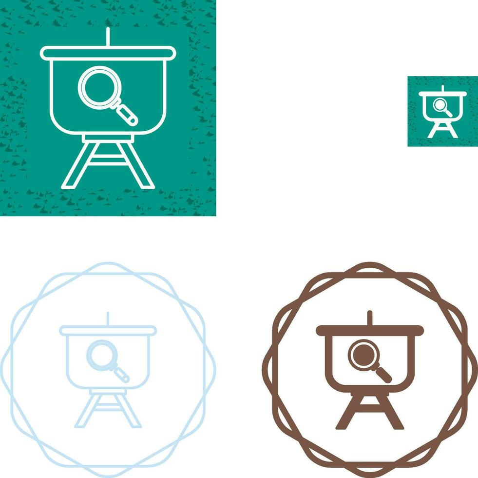 Searching Presentation Vector Icon