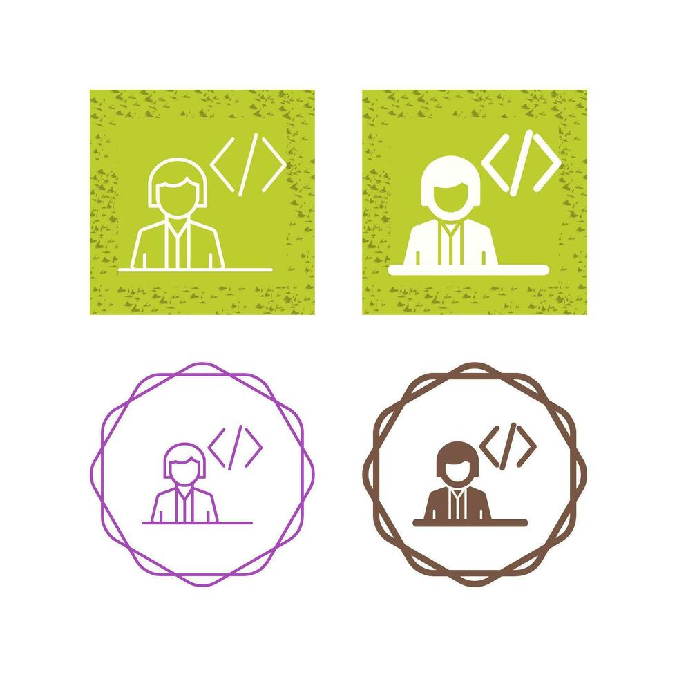 Programmer Vector Icon