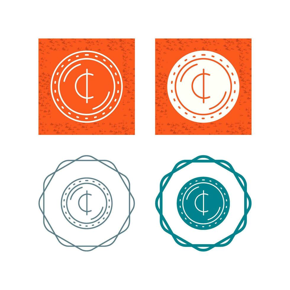 Cedis Currency Vector Icon