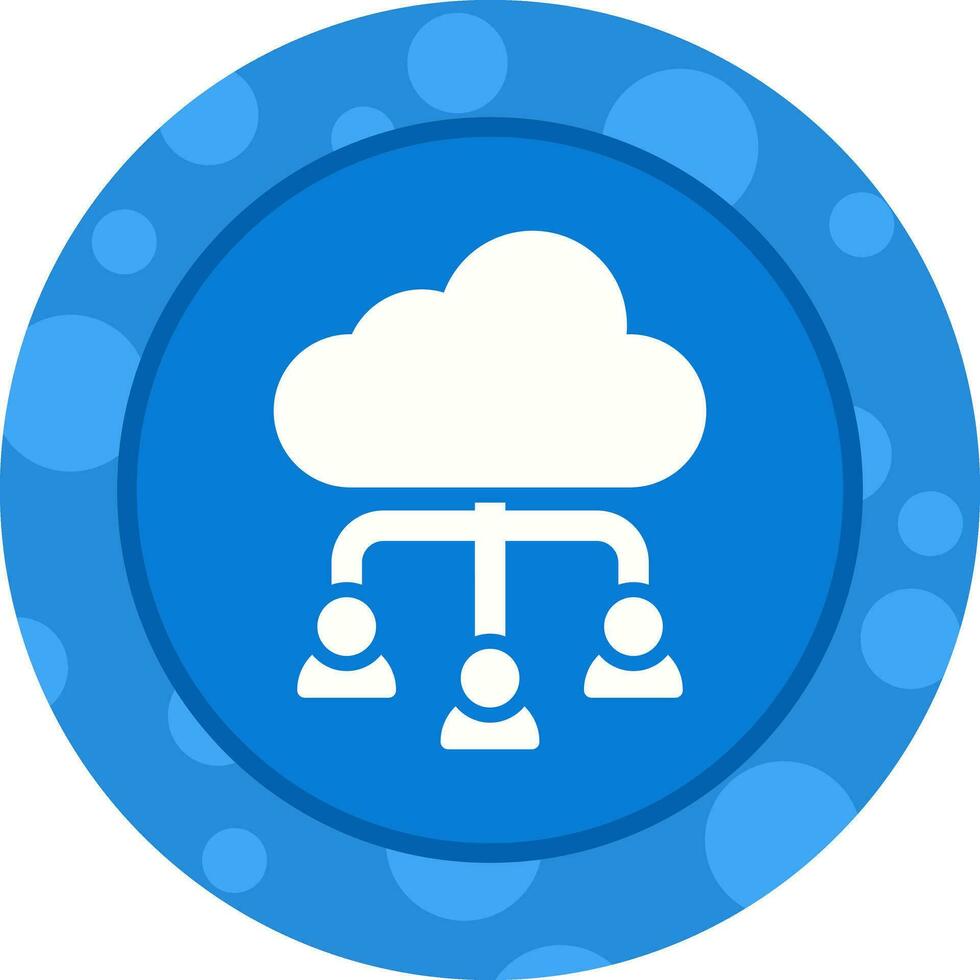 Cloud Collaboration Vector Icon