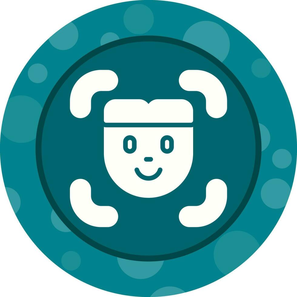 Facial Recognition Vector Icon