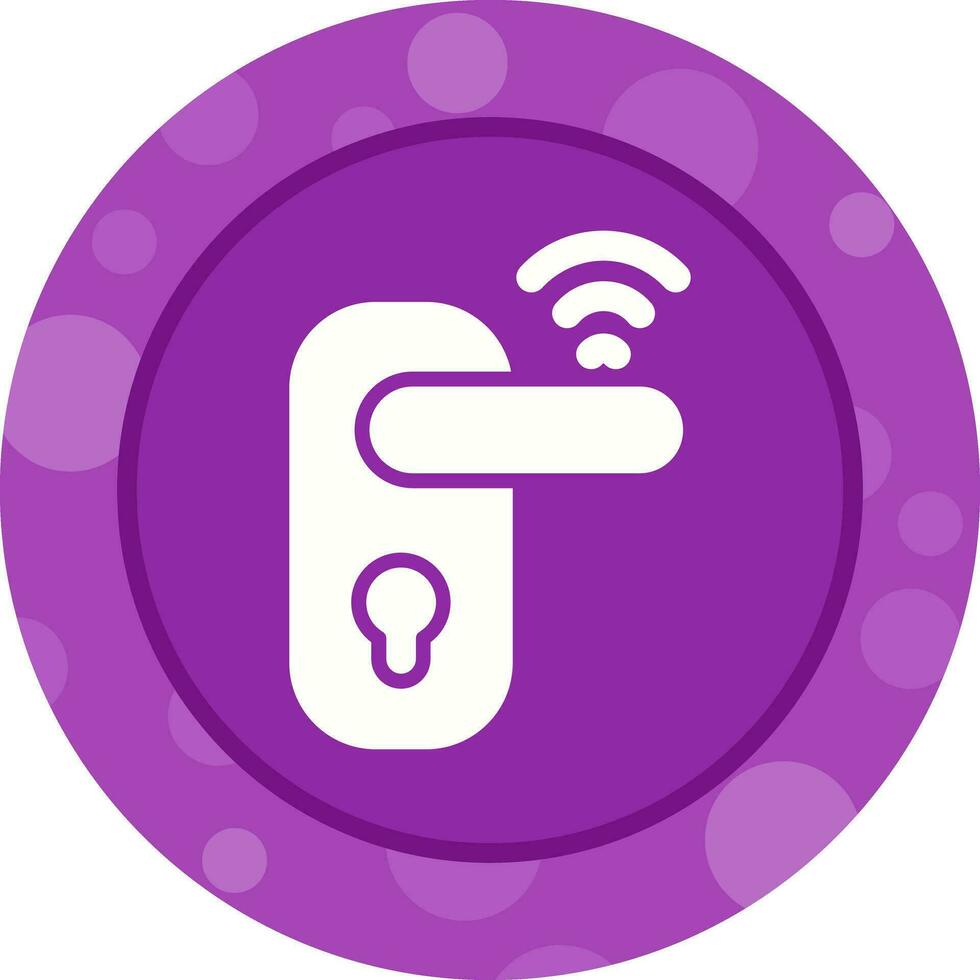 Smart Door Lock Vector Icon