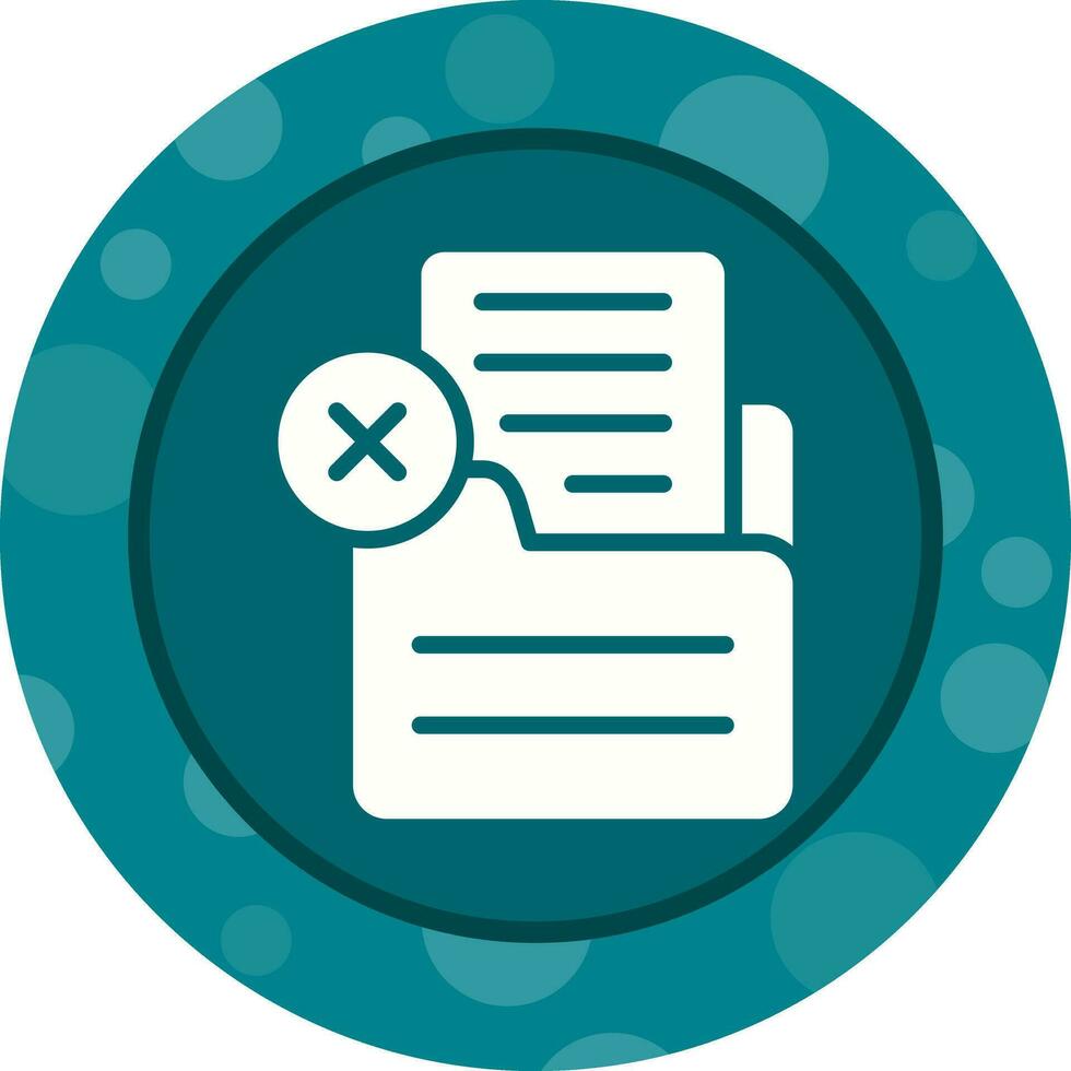 Document Rejected Vector Icon