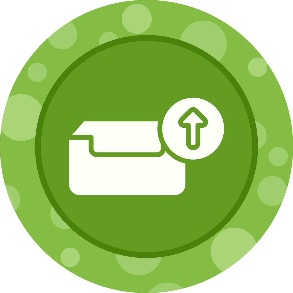 Outbox with arrow Vector Icon