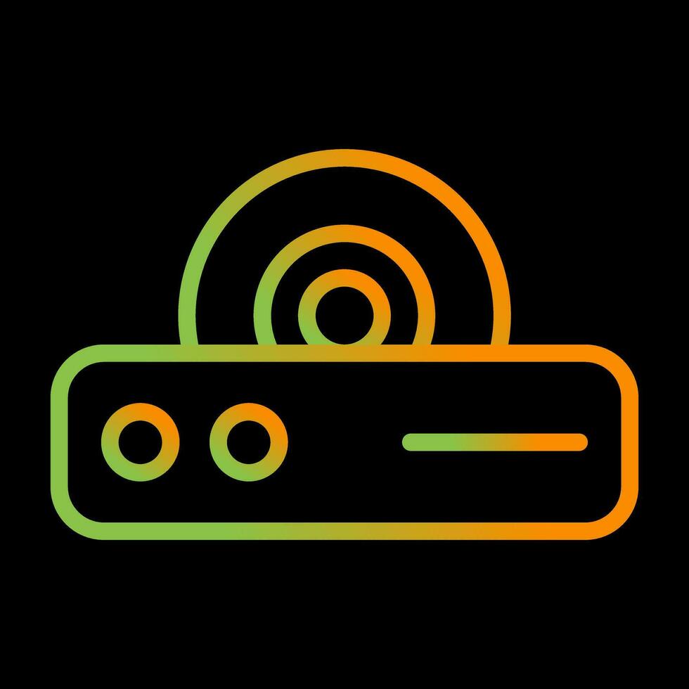 icono de vector de reproductor de dvd