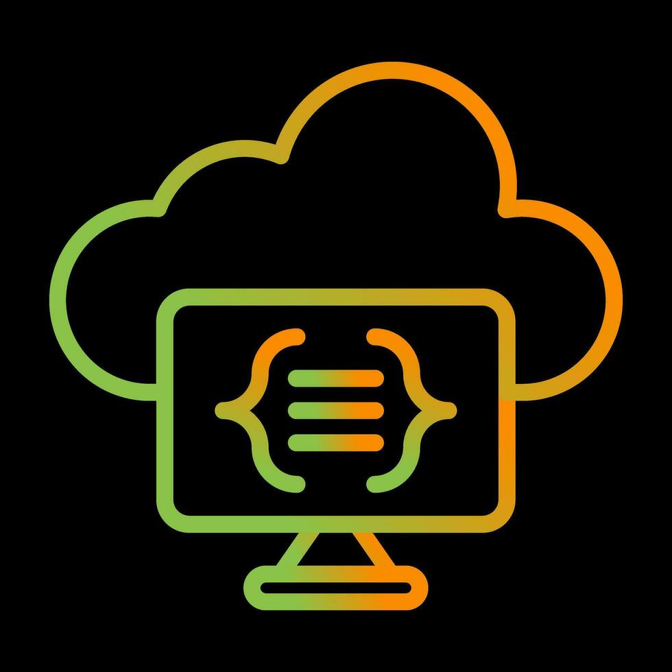 Serverless Computing Vector Icon